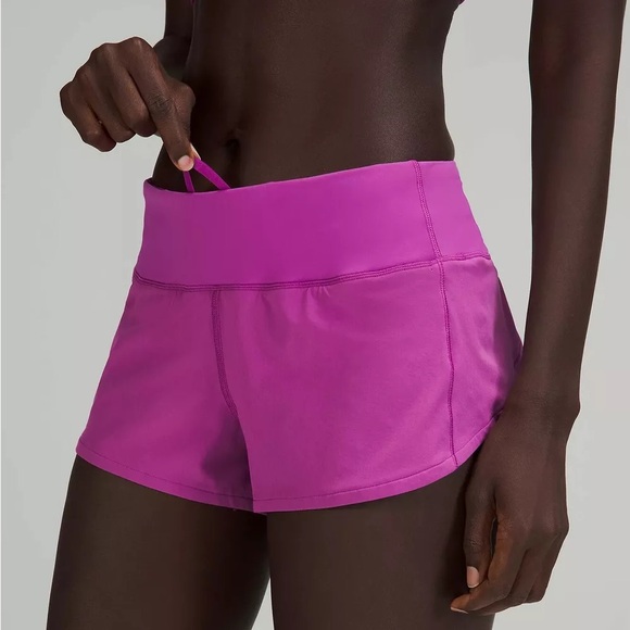 Vivid Plum Lululemon Speed Up Shorts 2.5” - Picture 1 of 3